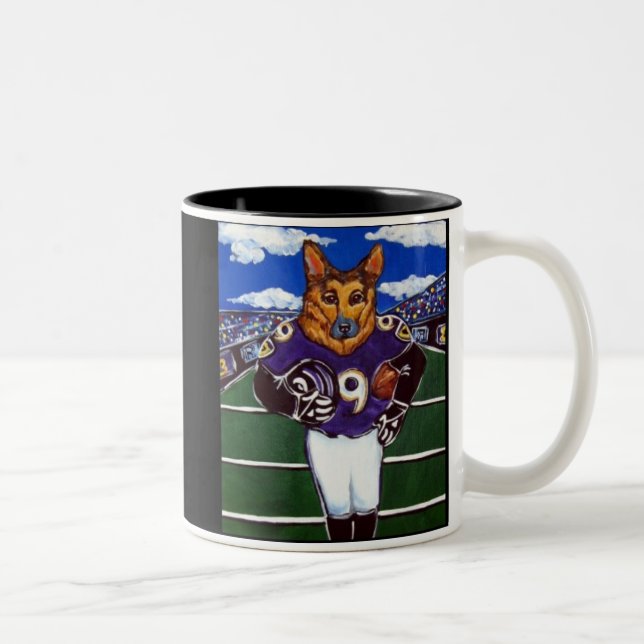 De Café Em Dois Tons Caneca Pastor Alemão (Direita)