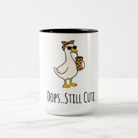 Caneca "Pato Engraçado 'Opa, Ainda Fofo'" – Fofa e
