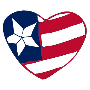 De Café Em Dois Tons Caneca Patriótica Coração América Bandeira EUA C