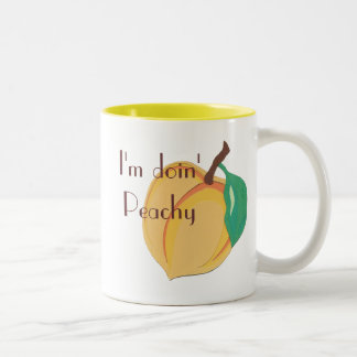 De Café Em Dois Tons Caneca Peachy