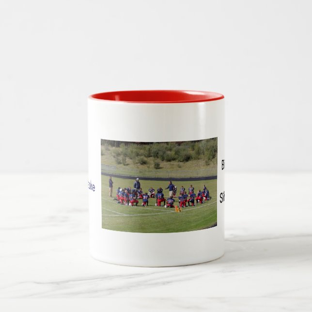 De Café Em Dois Tons caneca personalizada (Centro)