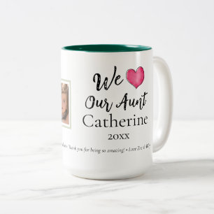 De Café Em Dois Tons Caneca Personalizada 1 Foto Tia Moderna que Amamos