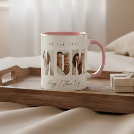 De Café Em Dois Tons Caneca Personalizada com Foto da MÃE para o Dia da