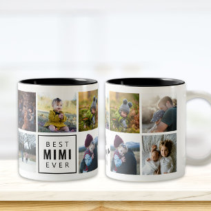 De Café Em Dois Tons Caneca Personalizada com Foto da Melhor MIMI