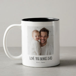 De Café Em Dois Tons Caneca Personalizada com Foto do Papai Bonus – Per