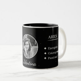 De Café Em Dois Tons Caneca Personalizada com Foto e Nome Traços do Zod