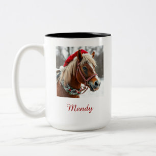 De Café Em Dois Tons Caneca Personalizada com Nome e Foto do Melhor Cav
