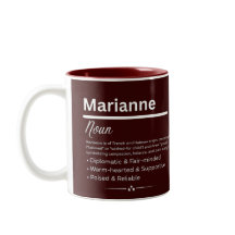 Caneca Personalizada com o Nome Marianne Definição
