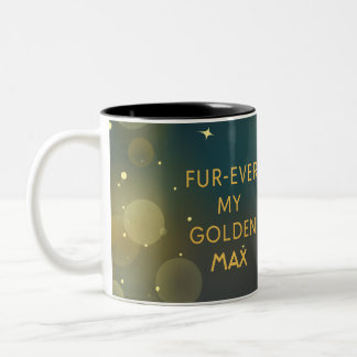 De Café Em Dois Tons Caneca Personalizada da Mãe do Golden Retriever co