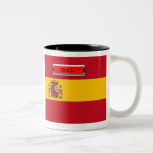 De Café Em Dois Tons Caneca personalizada do 2-Tom da brasão da