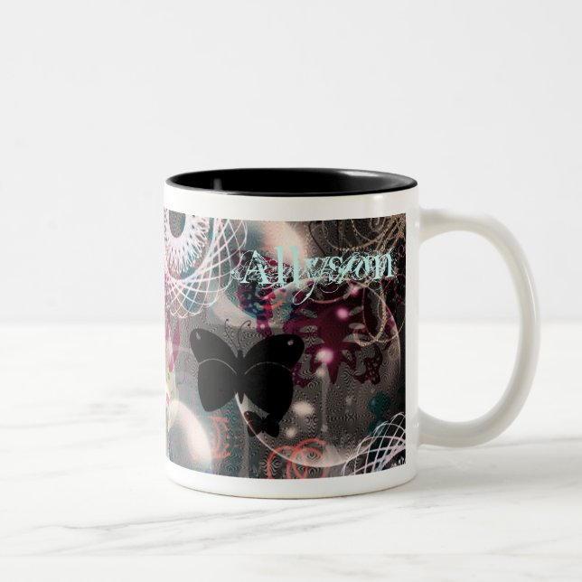 De Café Em Dois Tons Caneca personalizada do Bohemian 2 (Direita)