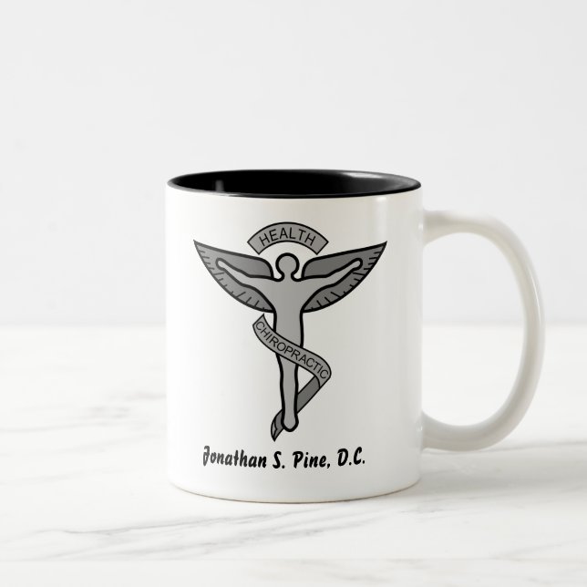 De Café Em Dois Tons Caneca personalizada do Chiropractor (Direita)