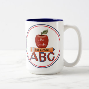 De Café Em Dois Tons Caneca personalizada do professor