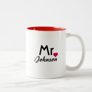 De Café Em Dois Tons Caneca personalizada do Sr. Imagem
