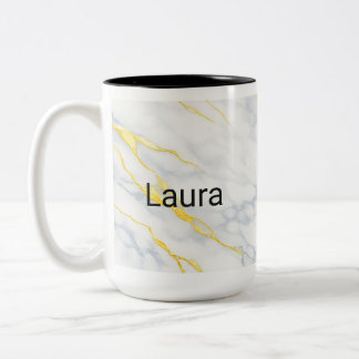 De Café Em Dois Tons Caneca Personalizada Efeito Veios Dourados Caneca 