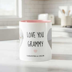 De Café Em Dois Tons Caneca Personalizada 'Eu Te Amo Vovó' Presente P