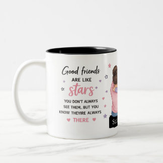 De Café Em Dois Tons Caneca Personalizada Melhores Amigas