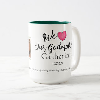 De Café Em Dois Tons Caneca Personalizada Moderna Nós Amamos Nossa Madr