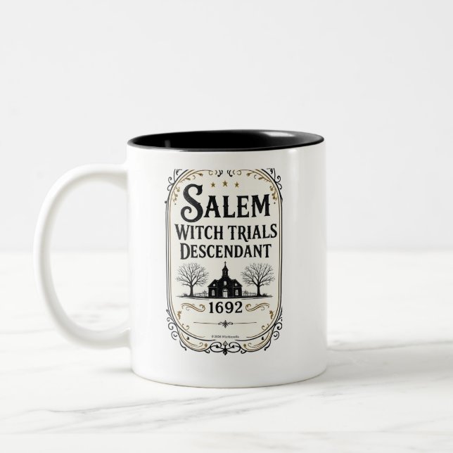 De Café Em Dois Tons Caneca Personalizada para Descendentes dos Julgame (Esquerda)
