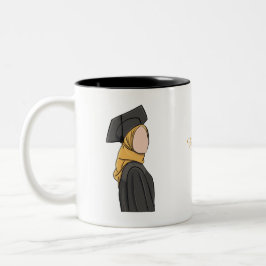 De Café Em Dois Tons Caneca Personalizada para Graduado Muçulmano