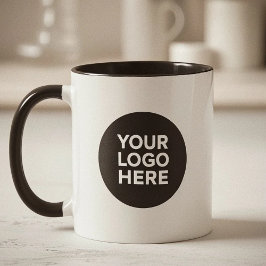 De Café Em Dois Tons Caneca Personalizada para Logotipos Corporativos e