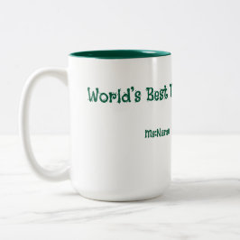 De Café Em Dois Tons Caneca Personalizada para Professores