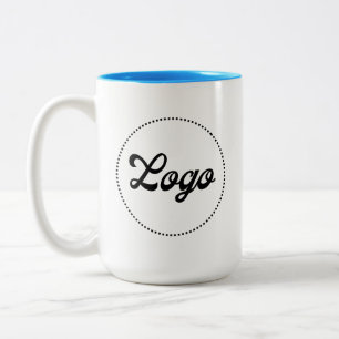 De Café Em Dois Tons Caneca Personalizada Promocional LOGO Tom Azul Cla