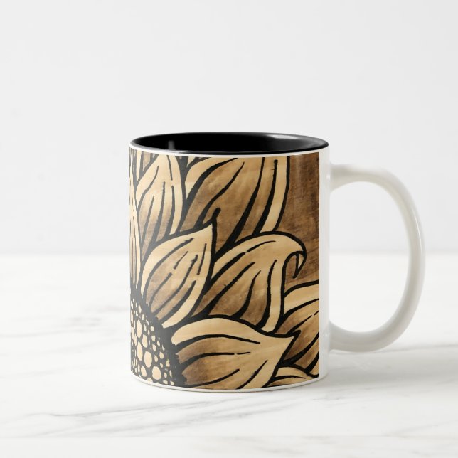 De Café Em Dois Tons Caneca Pintada (Direita)