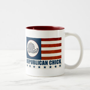 De Café Em Dois Tons caneca pintinho republicana