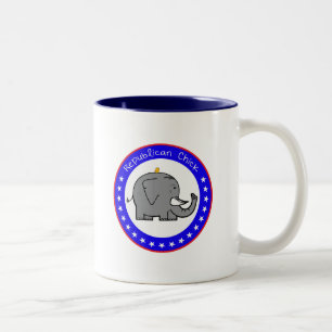 De Café Em Dois Tons caneca pintinho republicana