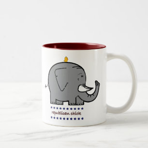 De Café Em Dois Tons caneca pintinho republicana