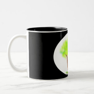 De Café Em Dois Tons caneca pintura árvore km