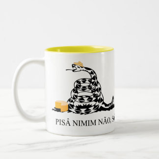 De Café Em Dois Tons Caneca Pisa nimim não, sô