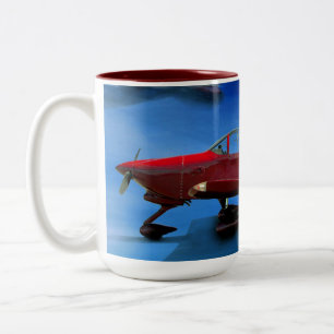 De Café Em Dois Tons Caneca plana do conluio