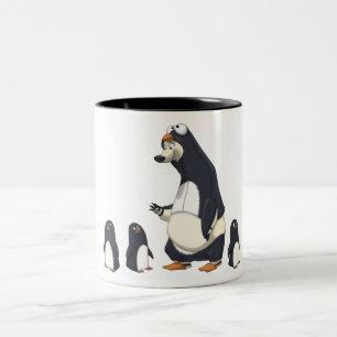 De Café Em Dois Tons Caneca polar do pinguim