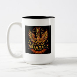 De Café Em Dois Tons Caneca Polka Magia Polka Rádio Caneca