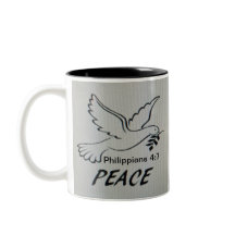 Caneca Pombo da Paz com Escrito