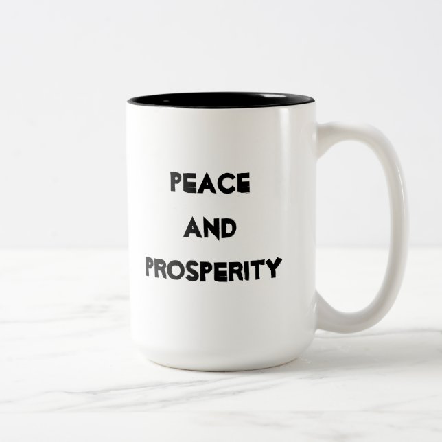 De Café Em Dois Tons caneca positiva (Direita)