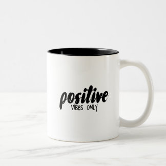 De Café Em Dois Tons Caneca positiva das impressões somente