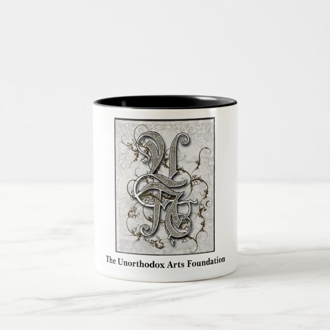 De Café Em Dois Tons Caneca pouco convencional das artes (Centro)