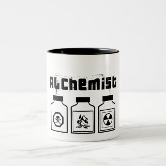 DE CAFÉ EM DOIS TONS CANECA PRETA BRANCA DO ALQUIMISTA