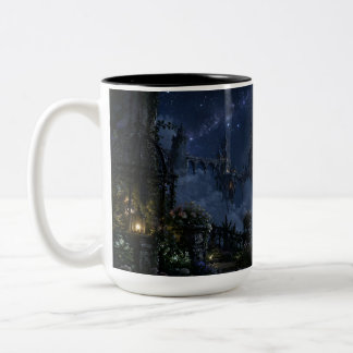 De Café Em Dois Tons Caneca Preta Castelo Flutuante | Soothing Savage