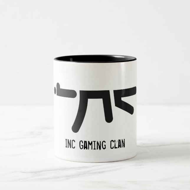 De Café Em Dois Tons Caneca preta do INC AK47 (Centro)
