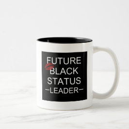 De Café Em Dois Tons Caneca preta futura do líder do estado