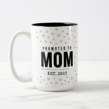 Caneca Promovida a Mãe 2023 Presente para Nova Mãe