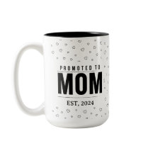 Caneca Promovida a Mamãe 2024 Presente para Nova M