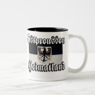 De Café Em Dois Tons Caneca prussiano do leste