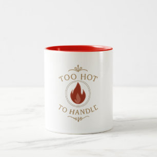De Café Em Dois Tons Caneca - Quente Demais Para Segurar