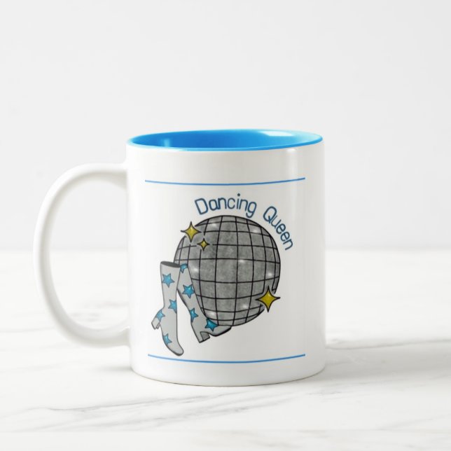 De Café Em Dois Tons Caneca Rainha da Dança (Esquerda)