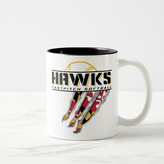 De Café Em Dois Tons Caneca - rasgada (Direita)